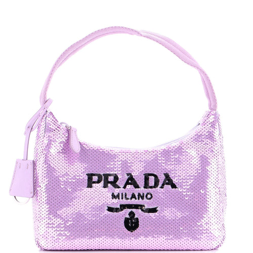 PRADA Re-Edition 2000 Hobo Sequins Mini