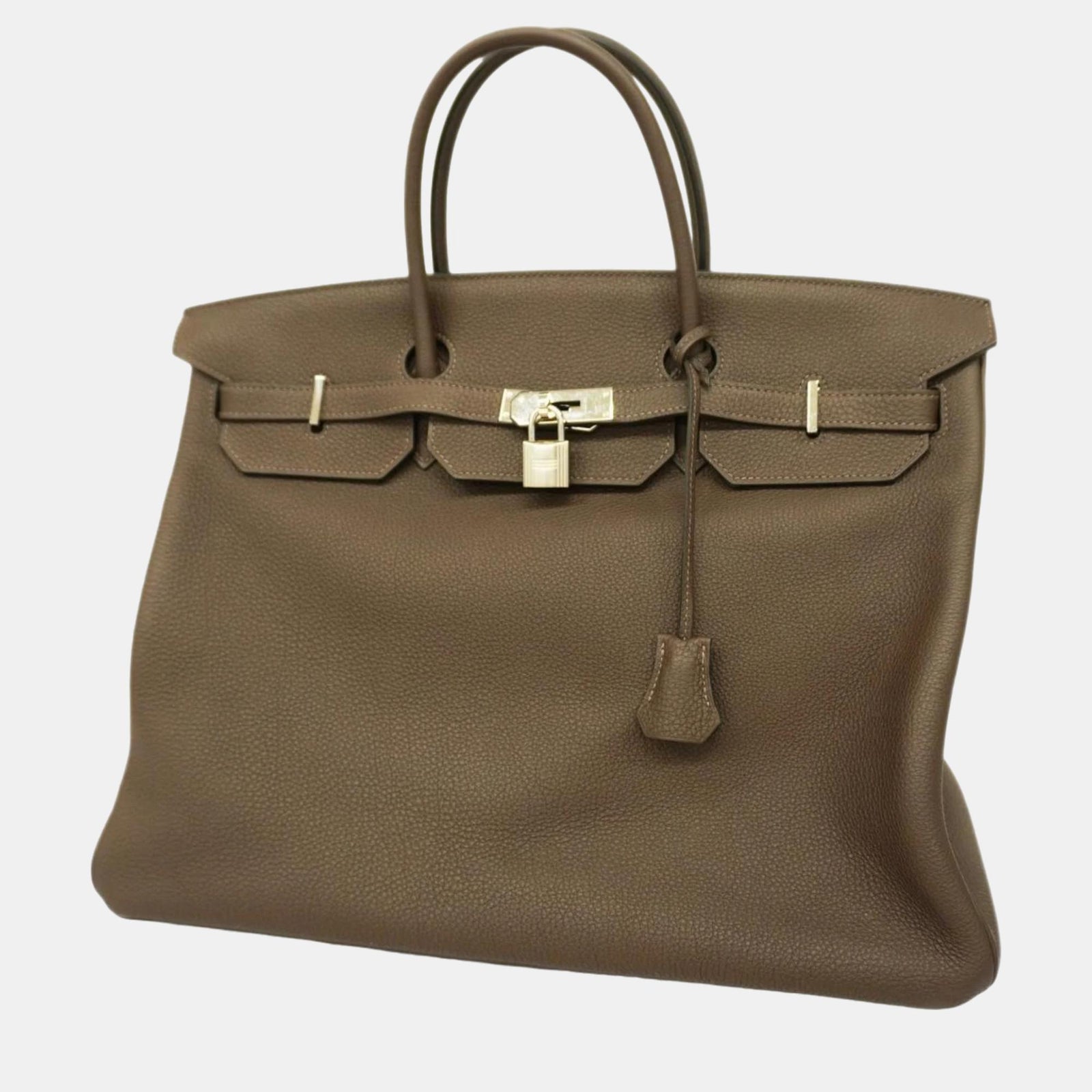 Herm?s Sac à main pour femme Chocolat Togo Birkin 40 Y gravé