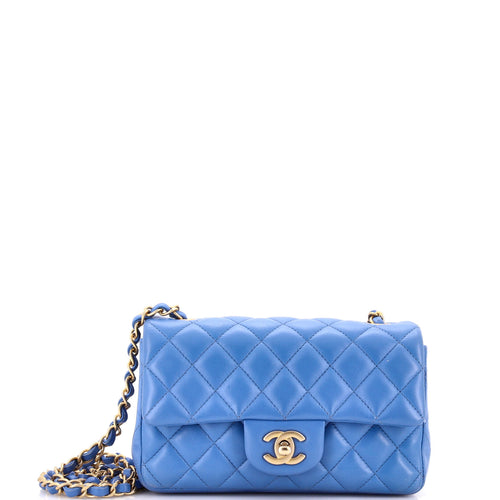 CHANEL Classic Single Flap Bag Quilted Lambskin Mini