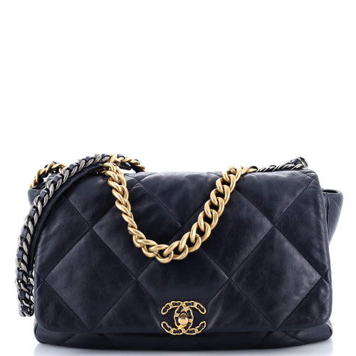 CHANEL 19 Flap Bag Quilted Leather Maxi