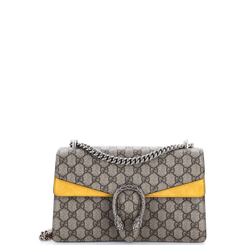 GUCCI Dionysus Bag GG Coated Canvas and Leather Small