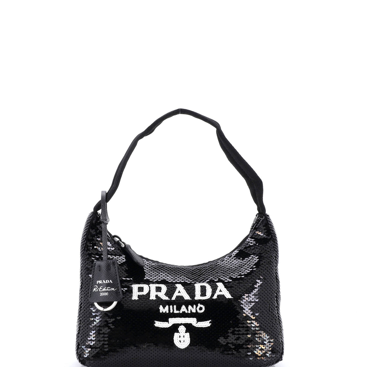 Prada PRADA Re-Edition 2000 Hobo Sequins Mini