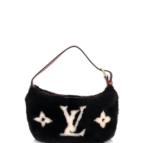 Hills Pochette Monogram Giant Teddy Fleece