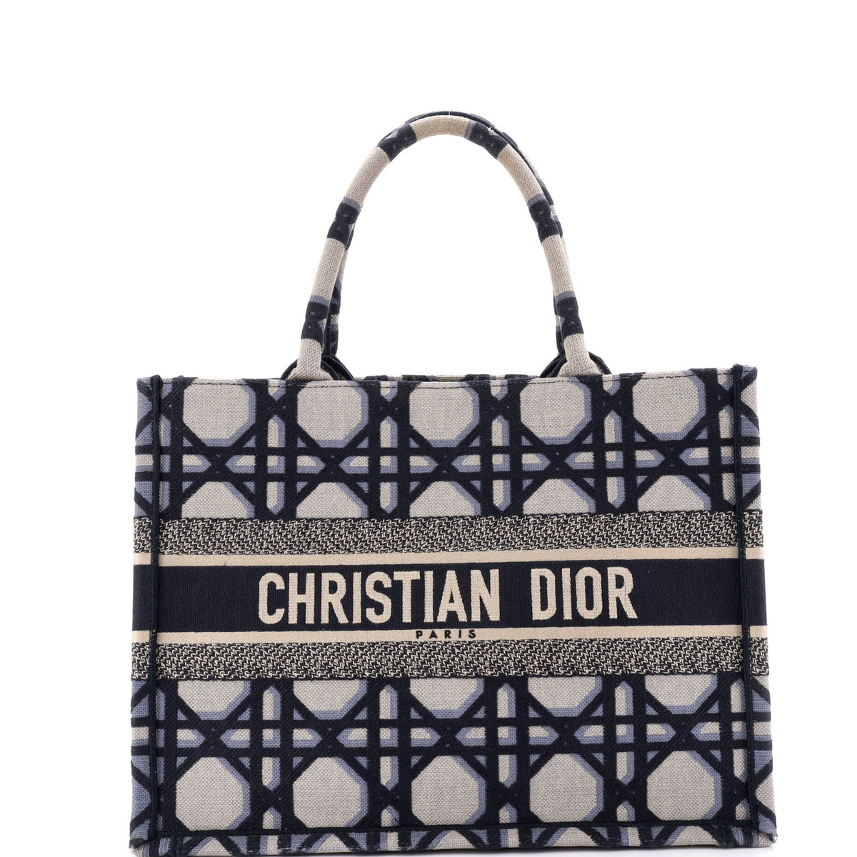 Christian Dior Book Tote Macrocannage Canvas Medium