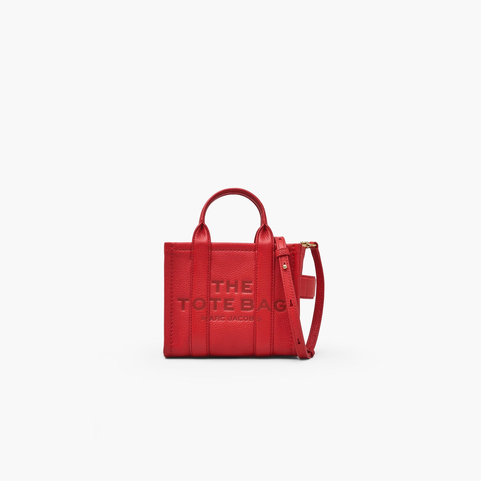 Marc Jacobs The Leather Crossbody Tote Bag in True Red