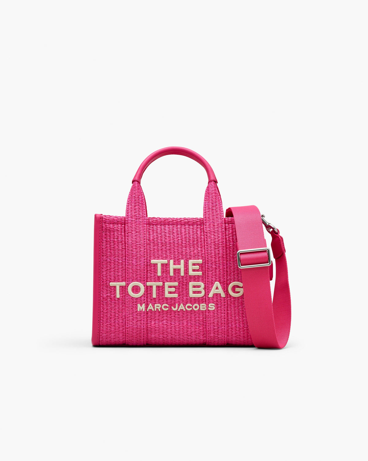 Marc Jacobs The Woven Small Tote Bag in Hot Pink