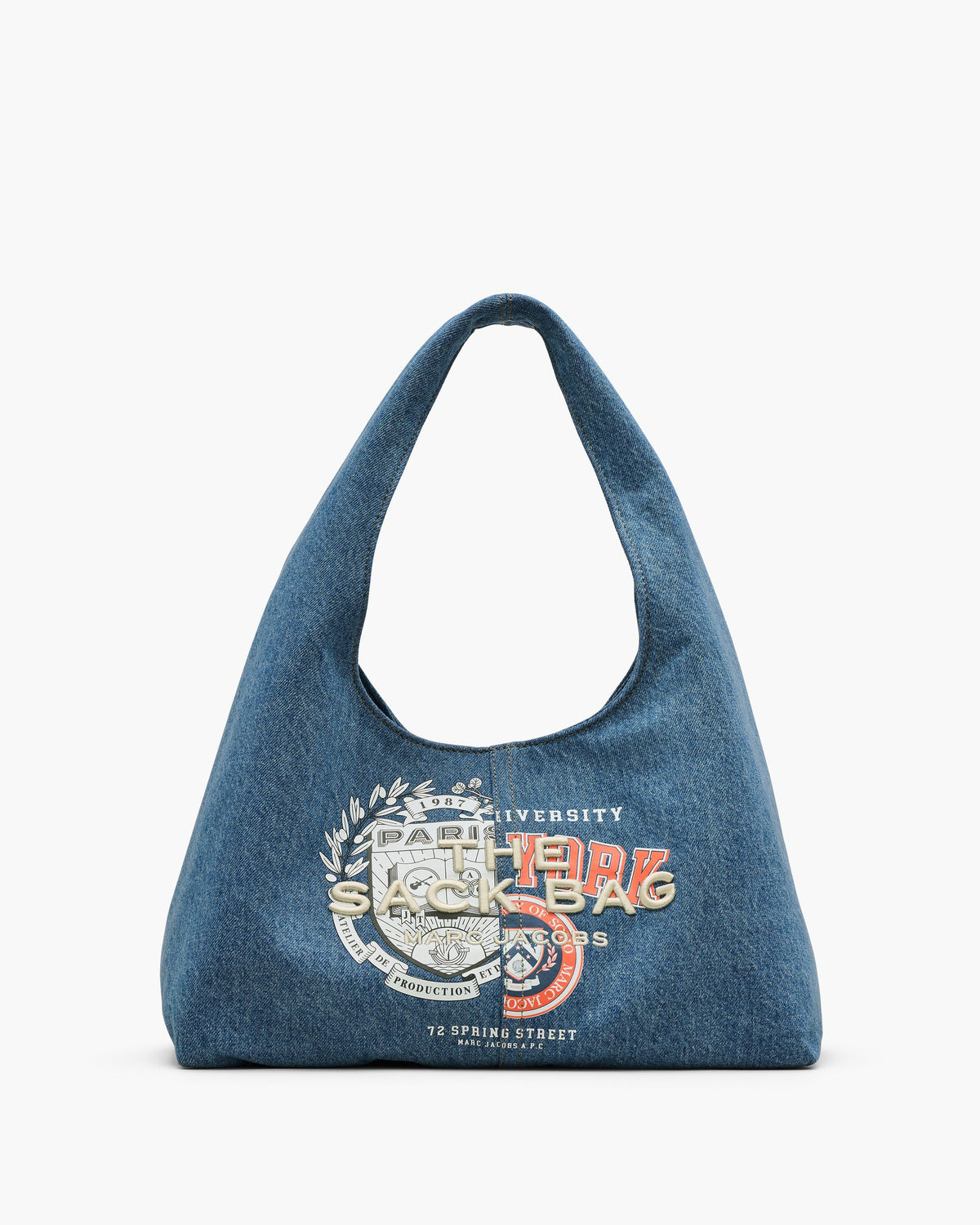 Marc Jacobs Marc Jacobs The A.P.C. X Marc Jacobs Denim Sack Bag in Washed Indigo