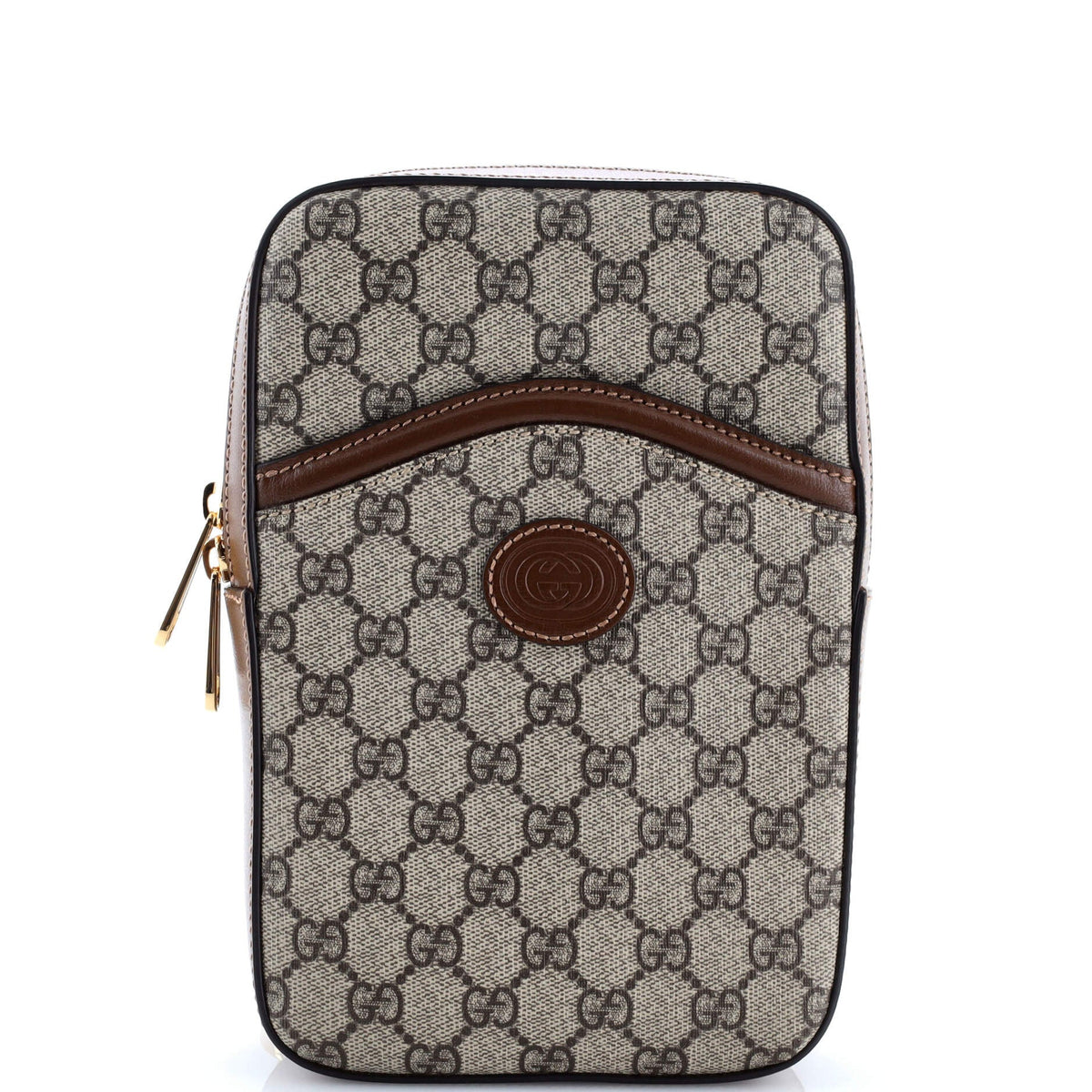 Gucci GUCCI Interlocking G Patch Sling Bag GG Coated Canvas Small