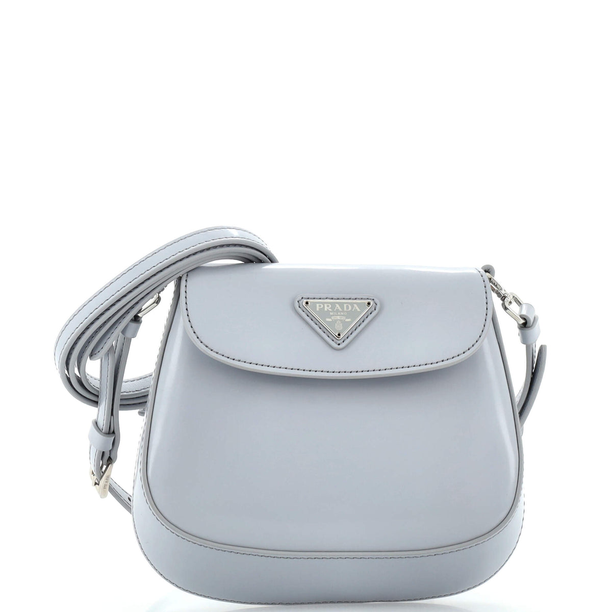 Prada PRADA Cleo Flap Shoulder Bag Spazzolato Leather Mini