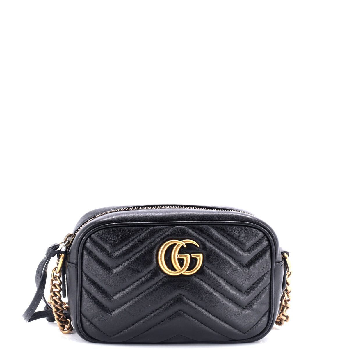 Gucci GUCCI GG Marmont Shoulder Bag Matelasse Leather Mini