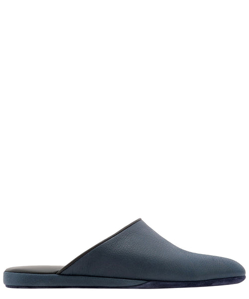 Men's Nabuk Slippers in Blue | Size 41 | ORM3AITALO