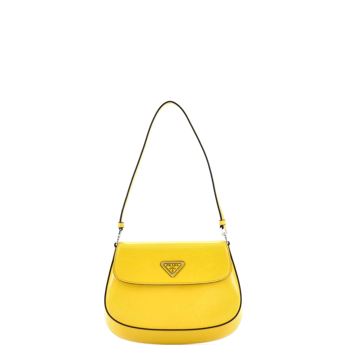 Prada PRADA Cleo Flap Shoulder Bag Spazzolato Leather Small