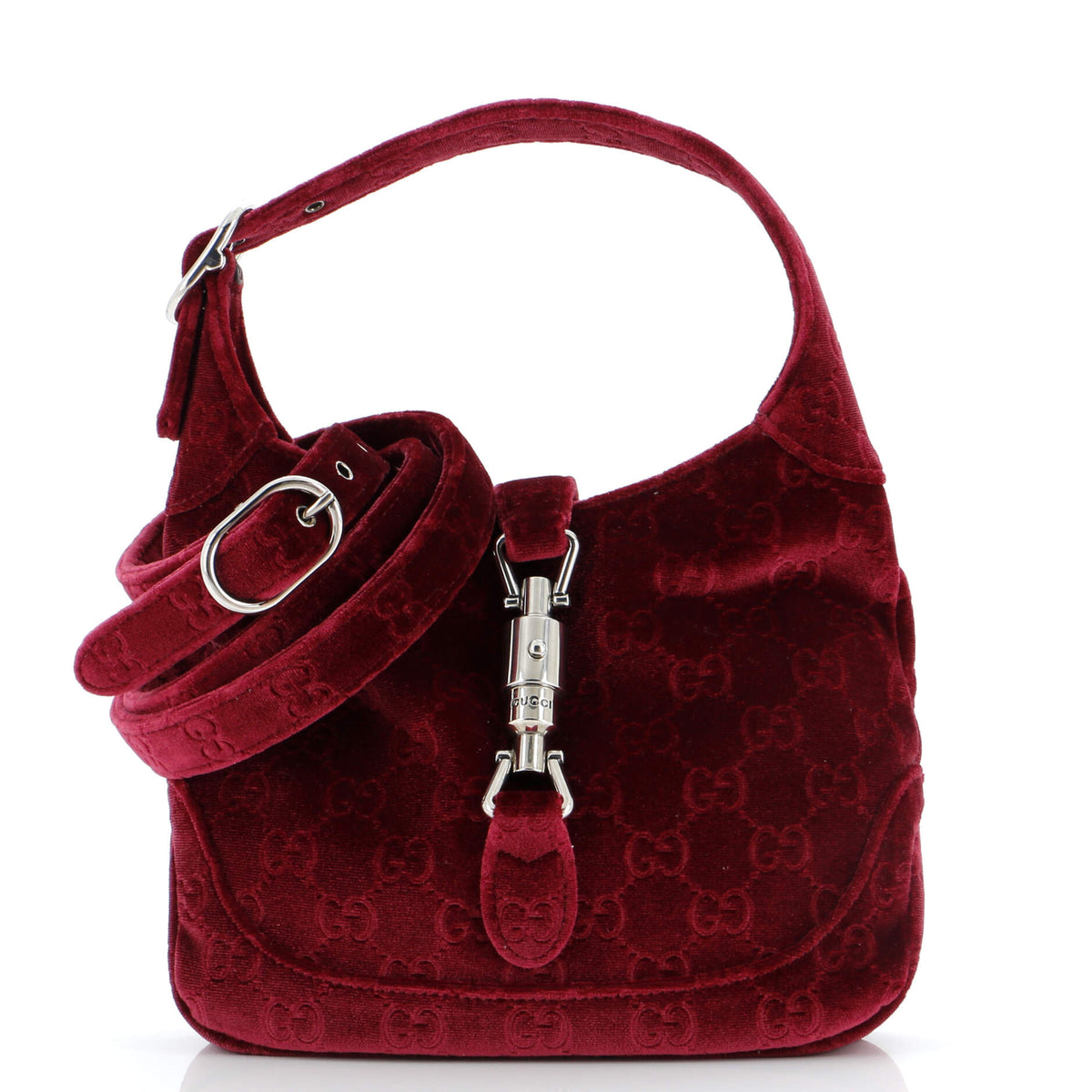 Gucci GUCCI Jackie 1961 Hobo GG Velvet Small