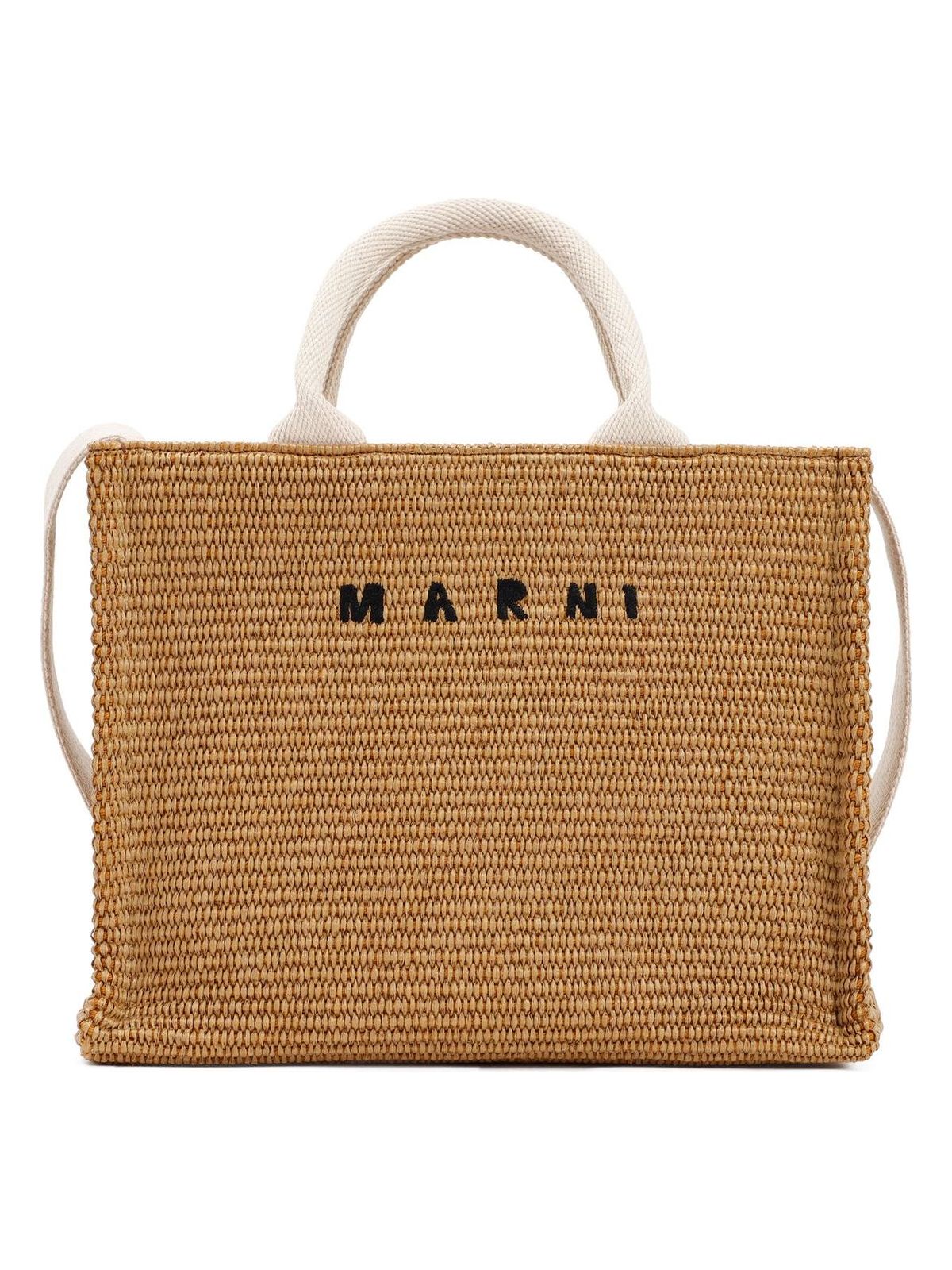 Marni Women's Small Basket Shopper Bag in Brown | SHMP0077U0 Color P3860 Color Z0R42