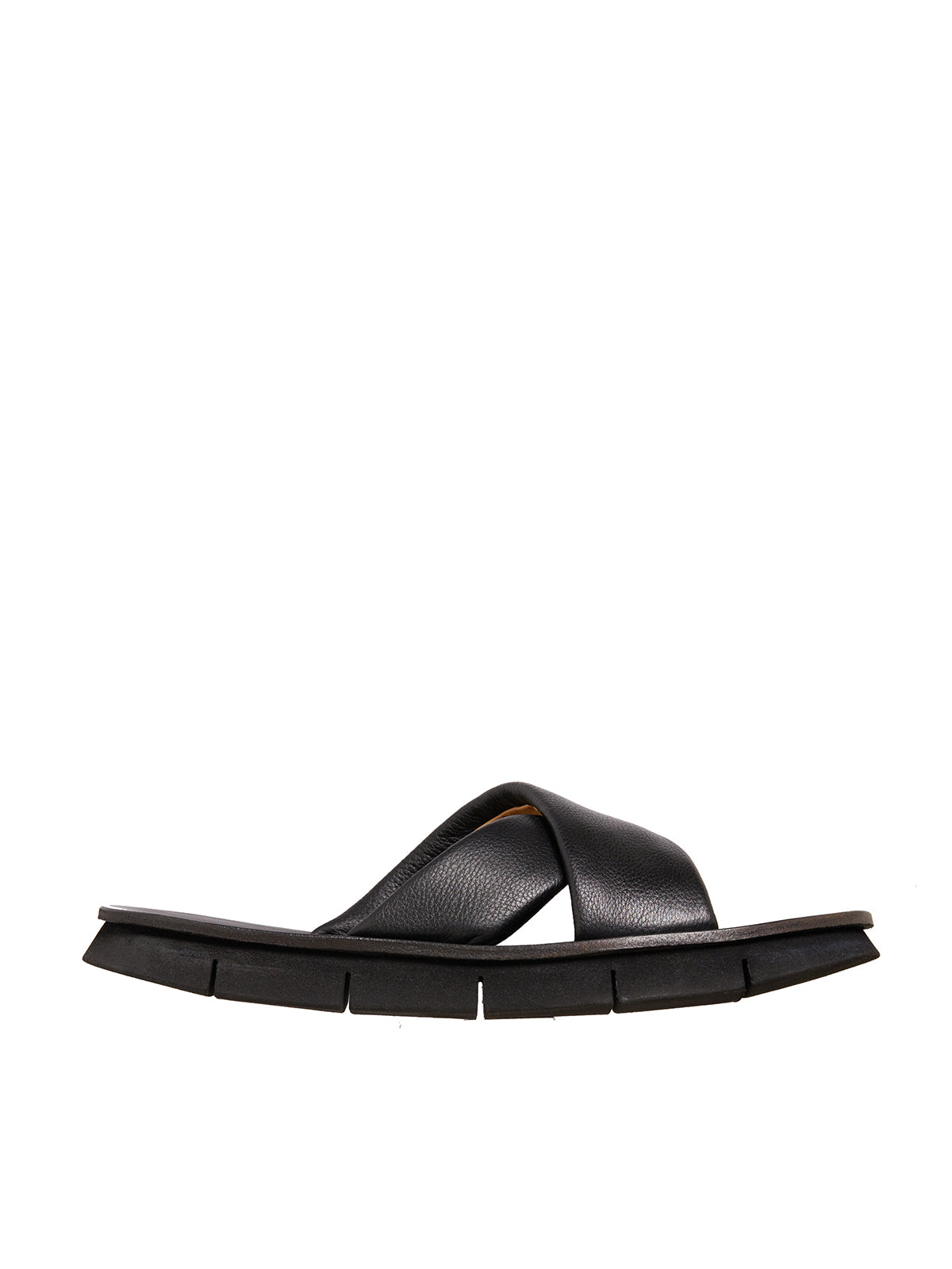 Marsell Men's Leather Sandal in Black | Size 41 | DMM4366188666 Color Black