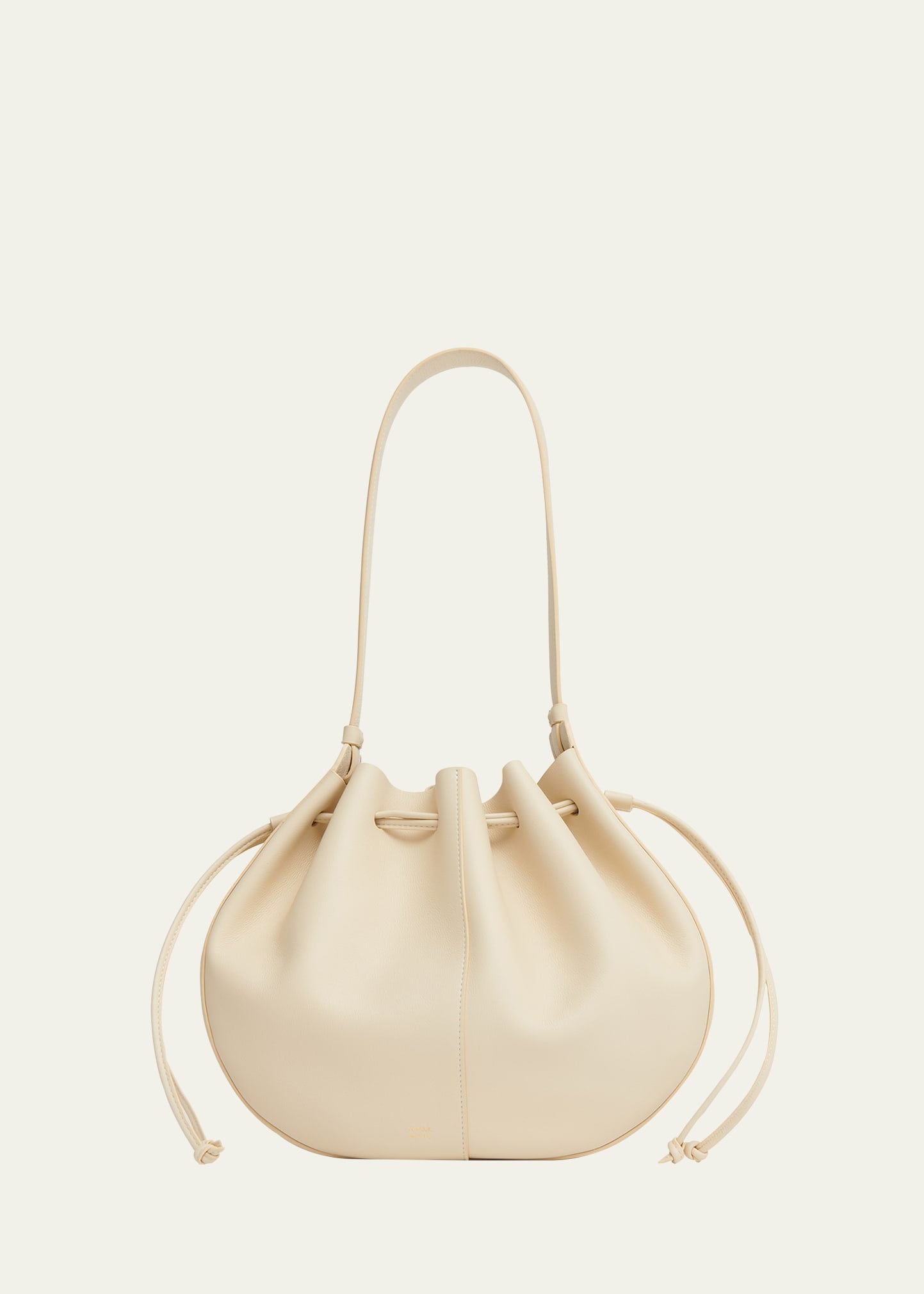 Mansur Gavriel Flores Drawstring Leather Shoulder Bag