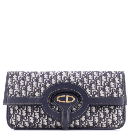 Fold Over Clutch Oblique Canvas