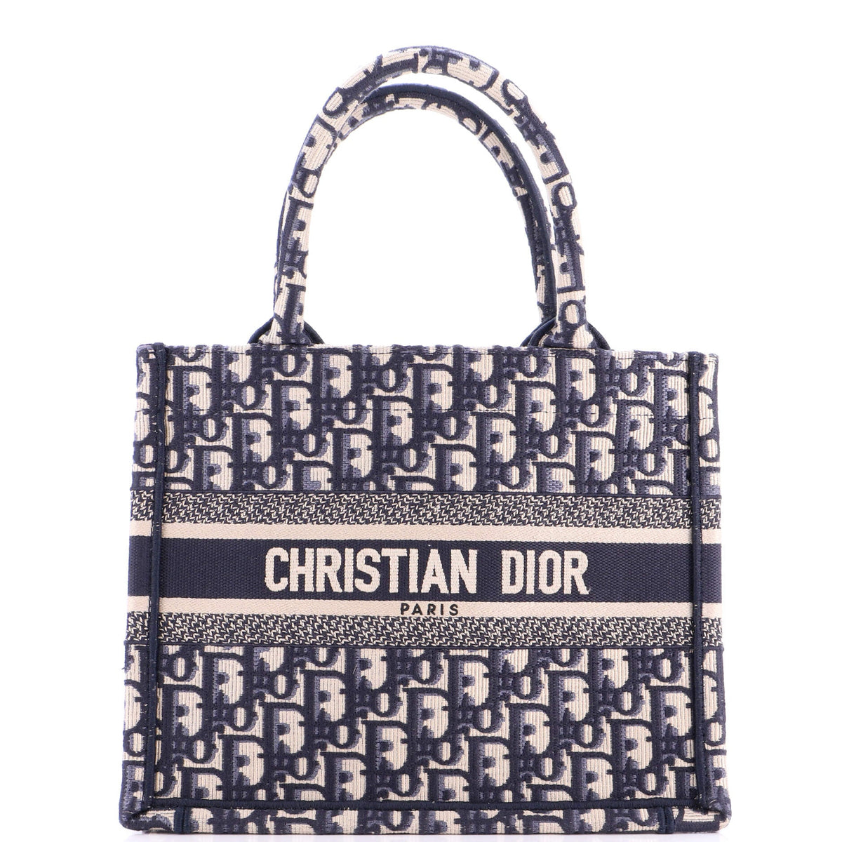 Christian Dior Book Tote Oblique Canvas Small