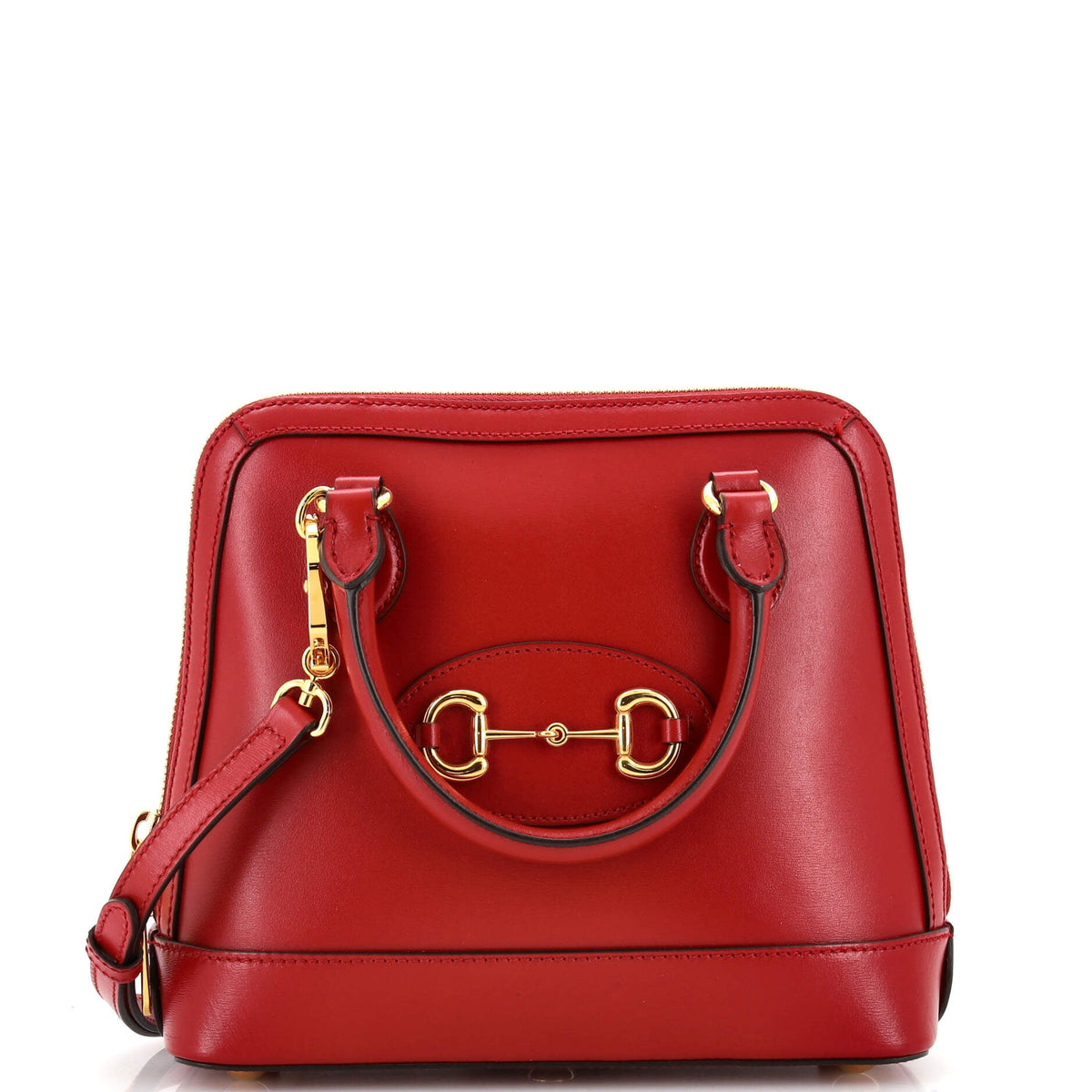 Gucci GUCCI Horsebit 1955 Top Handle Bag Leather Small