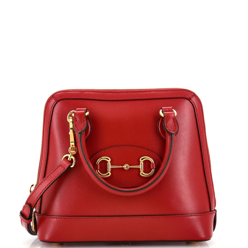 GUCCI Horsebit 1955 Top Handle Bag Leather Small