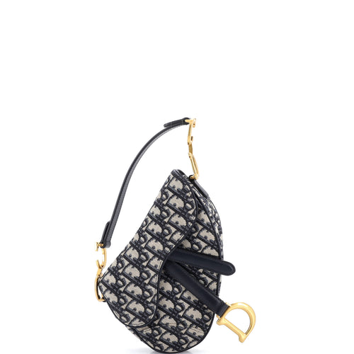 Saddle Handbag Oblique Canvas Mini