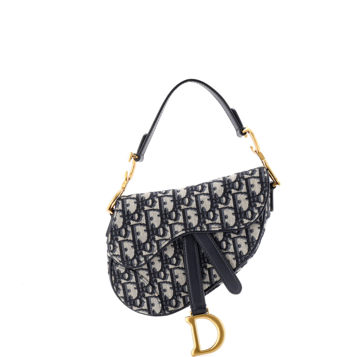 Christian Dior Saddle Handbag Oblique Canvas Mini