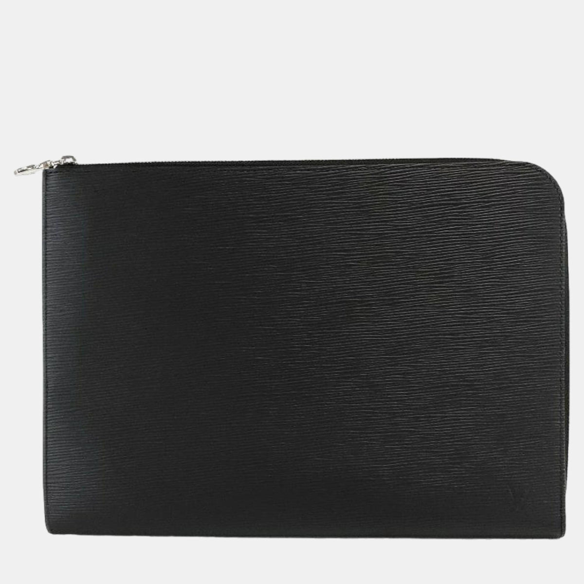 Louis Vuitton Black Epi Leather Pochette Jour Clutch Bag