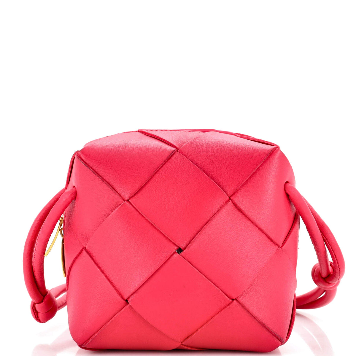 Bottega Veneta Cassette Camera Crossbody Bag Maxi Intrecciato Leather Mini