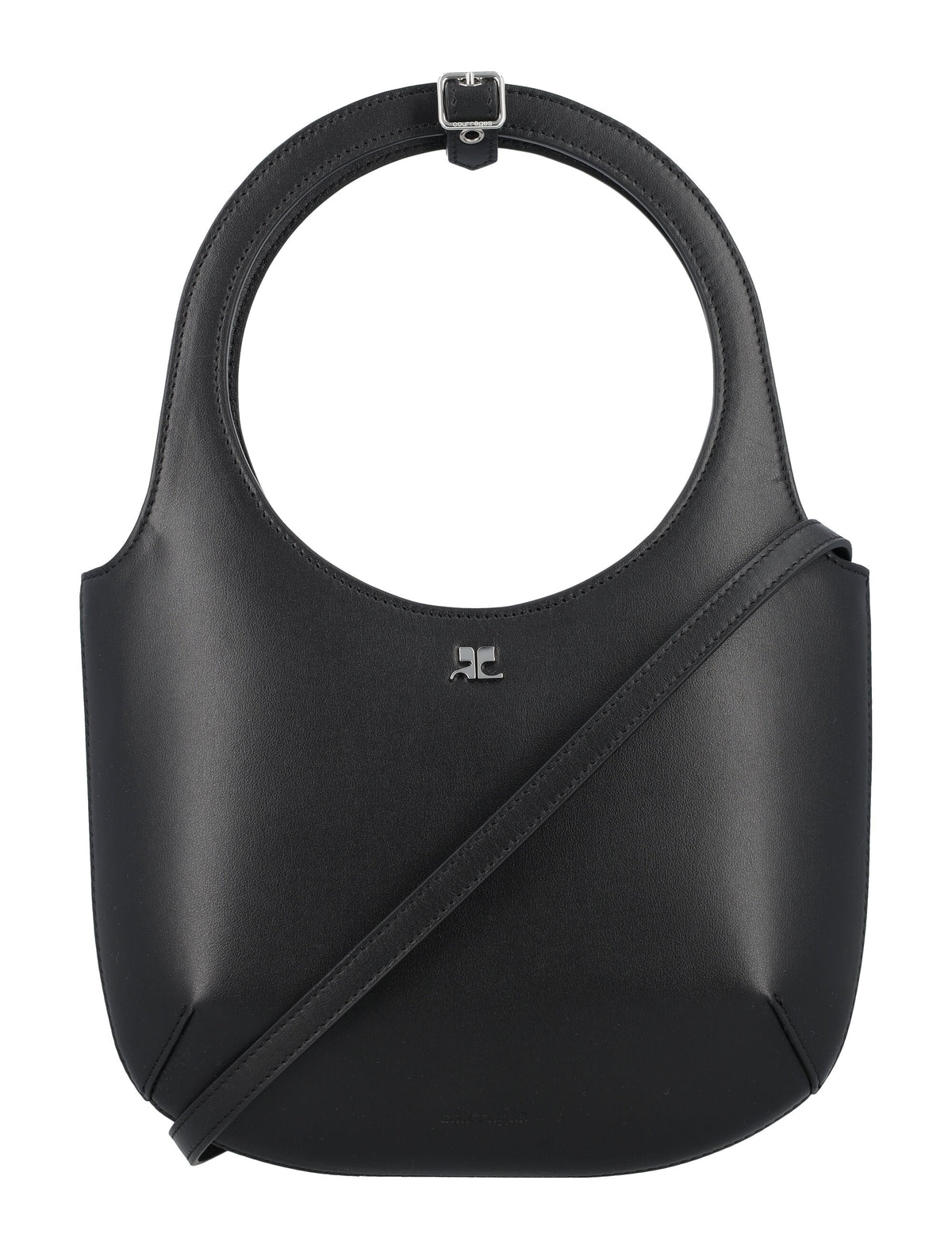 CourrÃ¨ges Women's Holy Medium Tote Bag in Black | 24A224GSA102CR0065 Color 9999