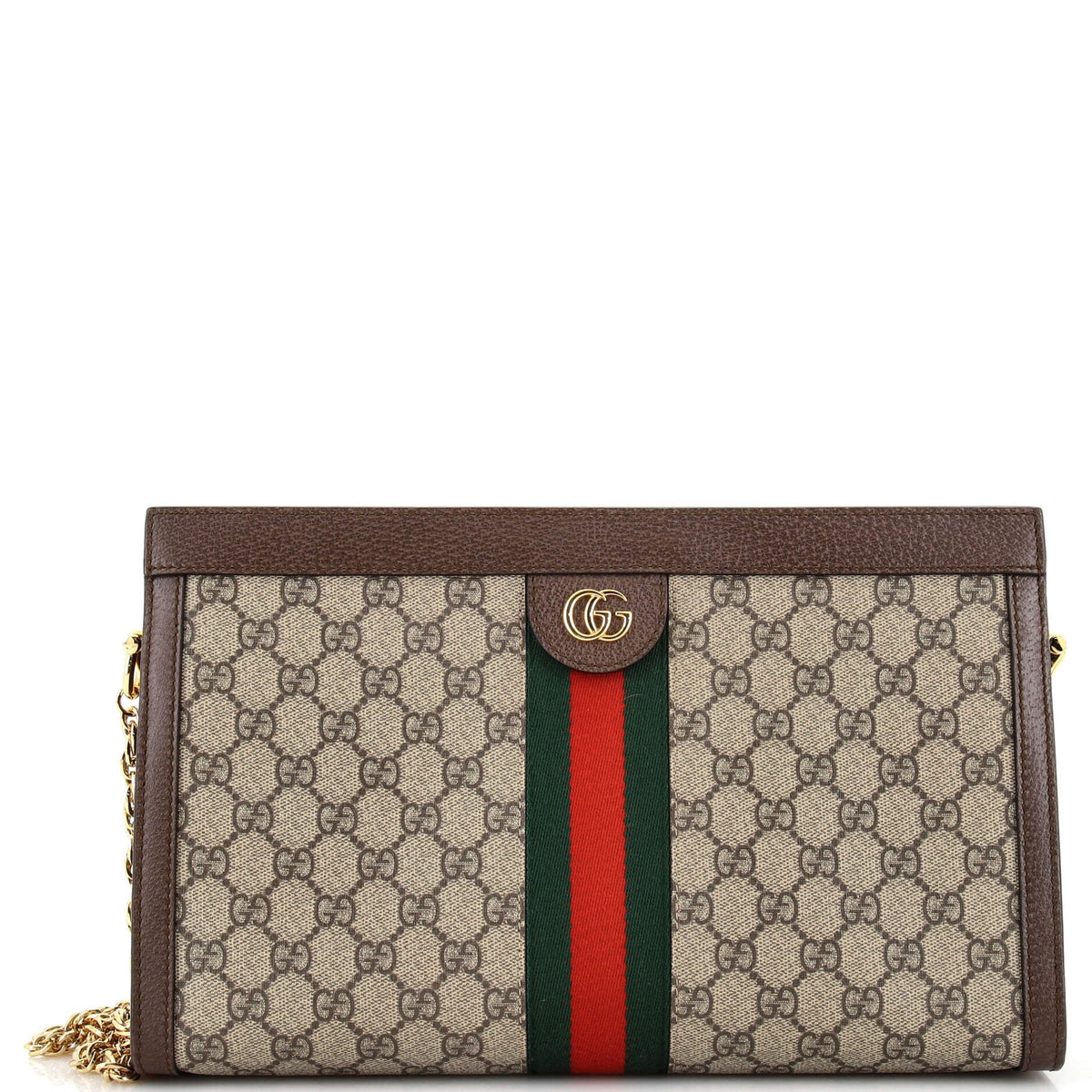 Gucci GUCCI Ophidia Chain Shoulder Bag GG Coated Canvas Medium