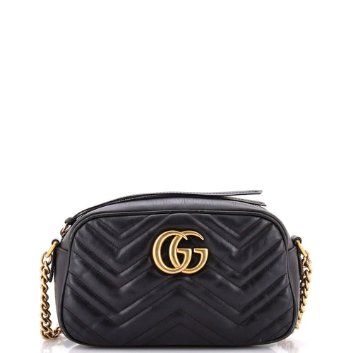 GUCCI GG Marmont Shoulder Bag Matelasse Leather Small