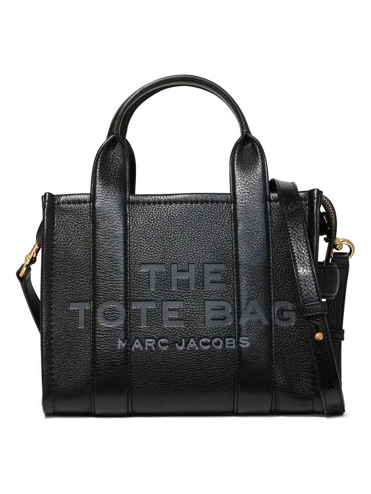 Marc Jacobs Women's The Leather Small Tote Bag in 001 | H009L01SP21001