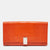 Orange Lizard Flap Clutch