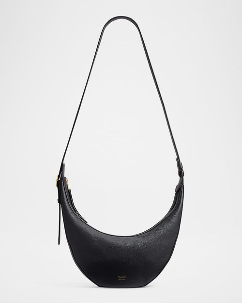 Augustina Small Zip Calfskin Crossbody Bag