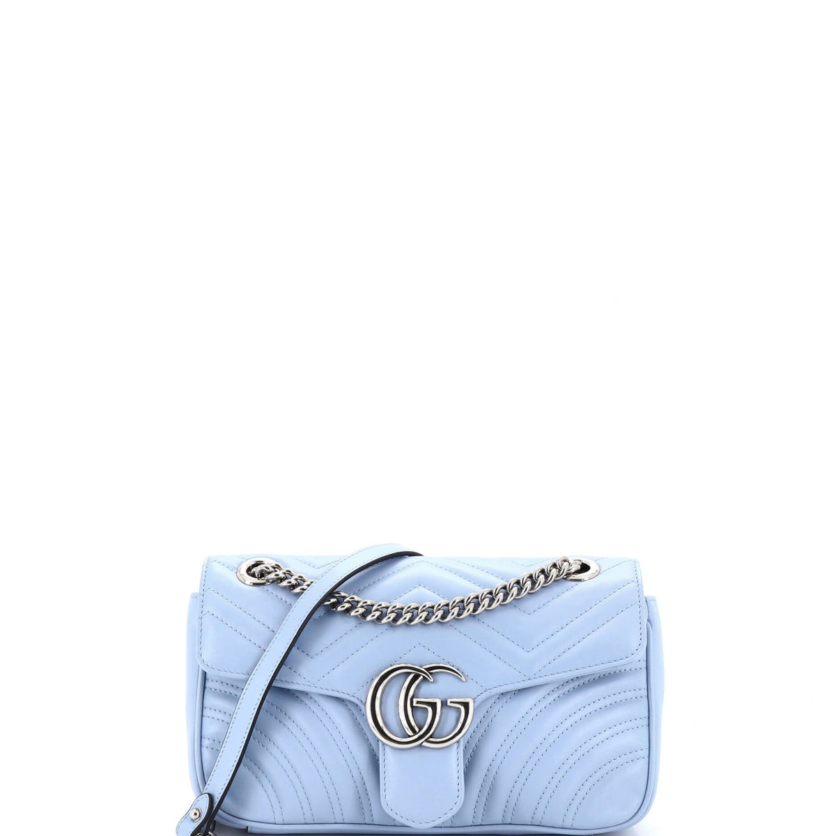 Gucci GUCCI GG Marmont Flap Bag Matelasse Leather Small