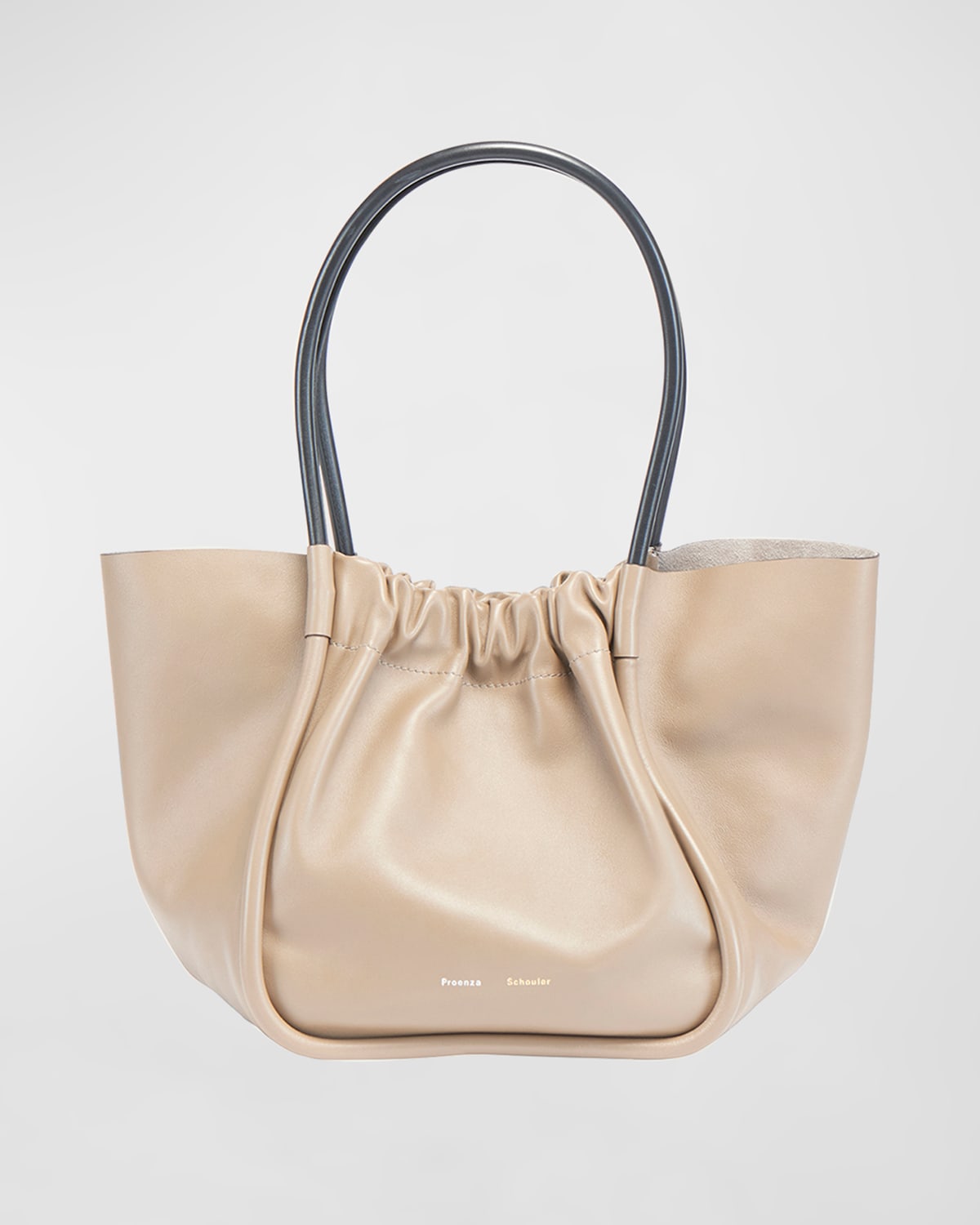 Proenza Schouler Large Ruched Smooth Leather Tote Bag