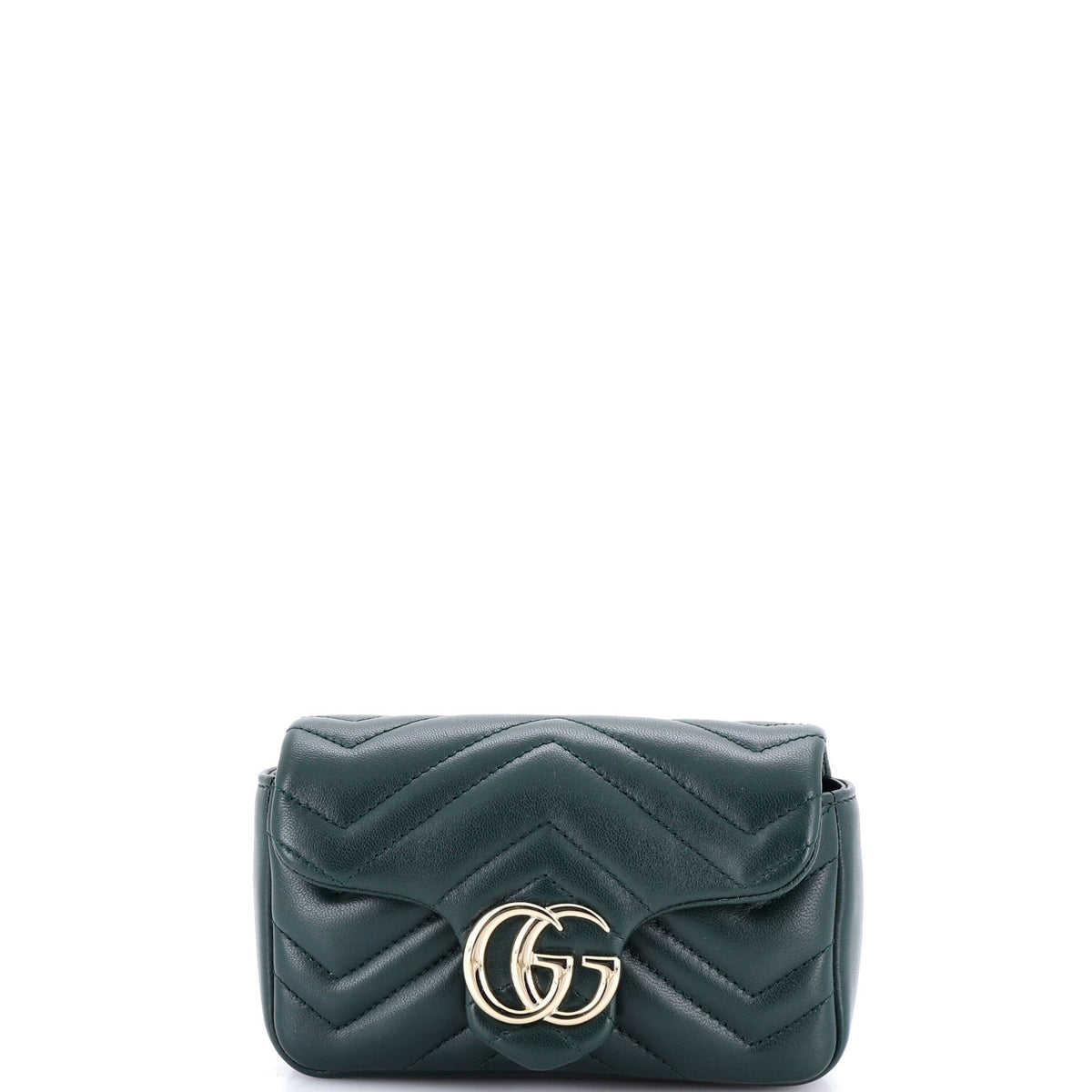 Gucci GUCCI GG Marmont Flap Bag Matelasse Leather Super Mini