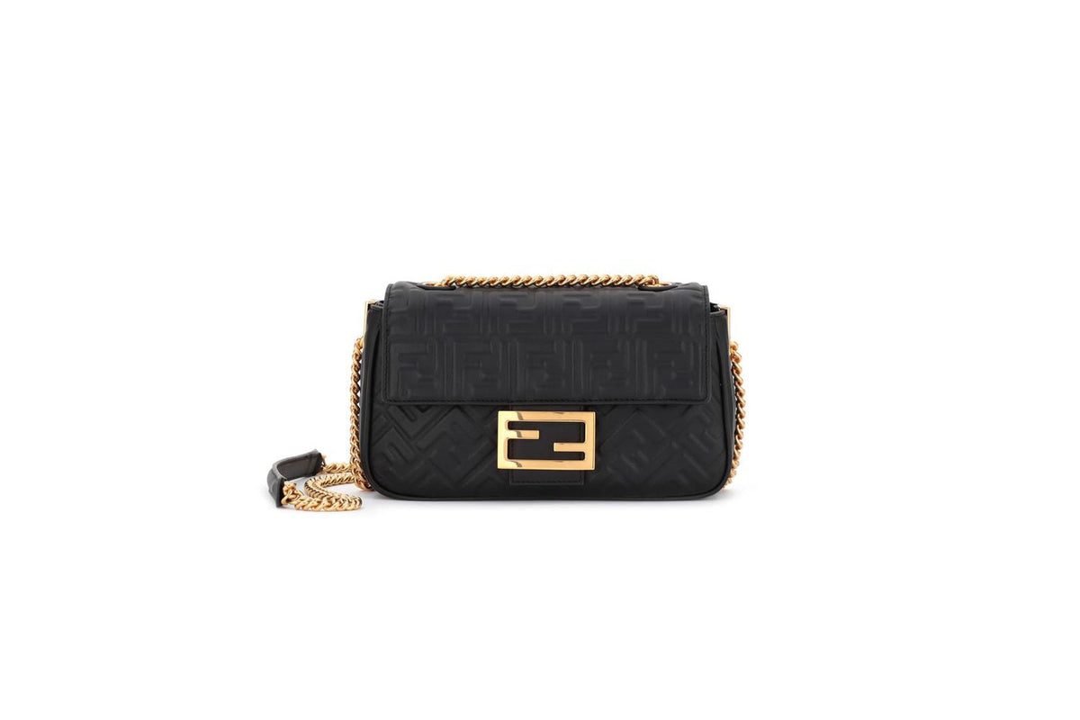Fendi Women's Baguette Chain Midi in Nero | 8BR793AH9C