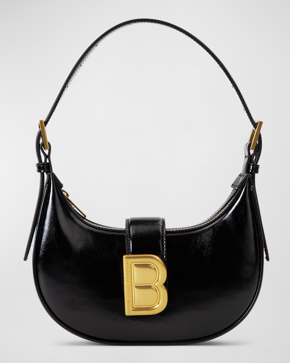 Brandon Blackwood Luna Zip Leather Shoulder Bag