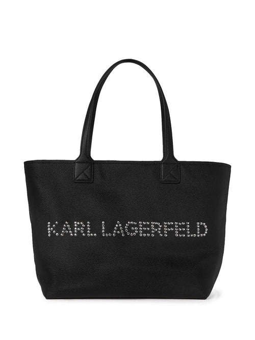 Women's Studs Large Tote in Black | 245W3087A999A999