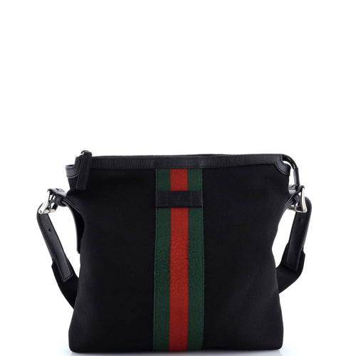 GUCCI Web Messenger Bag Techno Canvas Medium