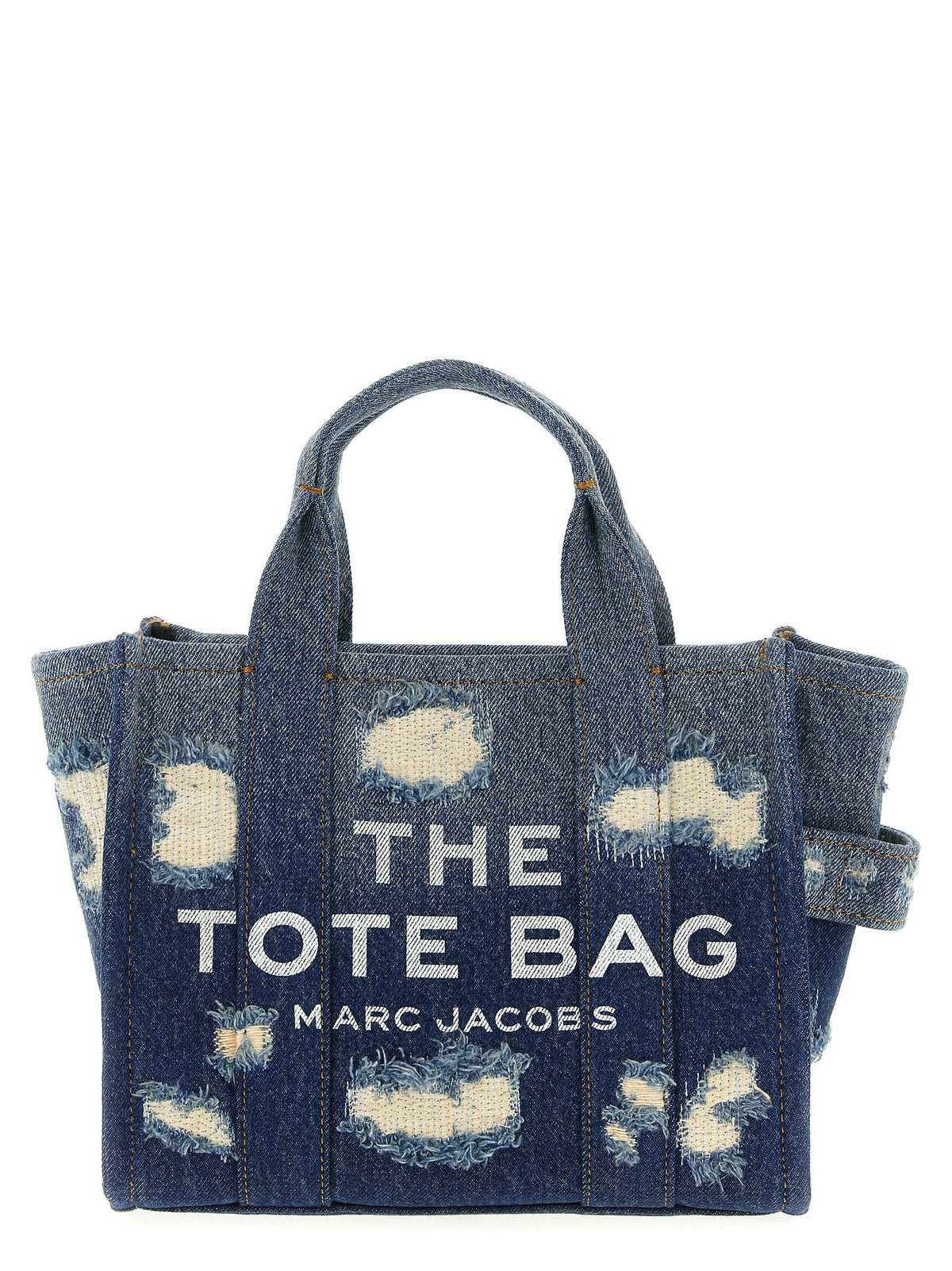 Marc Jacobs Marc Jacobs Babe Small Tote Rip and Repair Denim Tote Bag - Blue