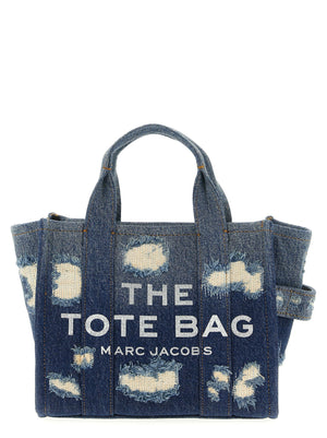 Marc Jacobs Babe Small Tote Rip and Repair Denim Tote Bag - Blue