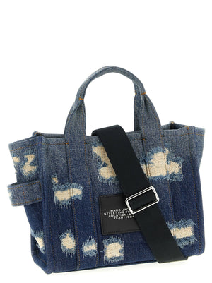 Marc Jacobs Babe Small Tote Rip and Repair Denim Tote Bag - Blue