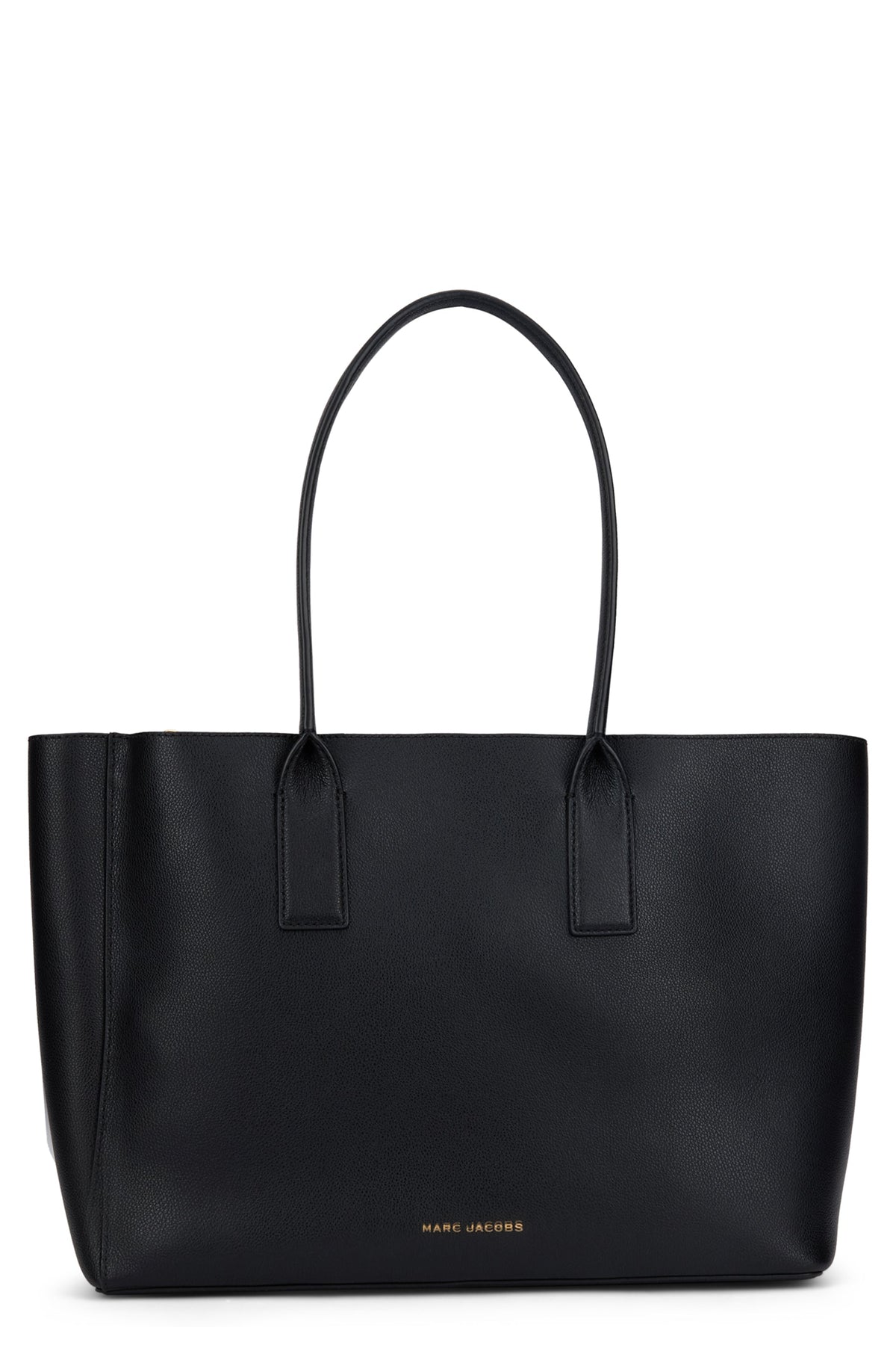 Marc Jacobs Marc Jacobs Babe Top Handle Split Leather with Polyurethane Coating Tote Bag - Black