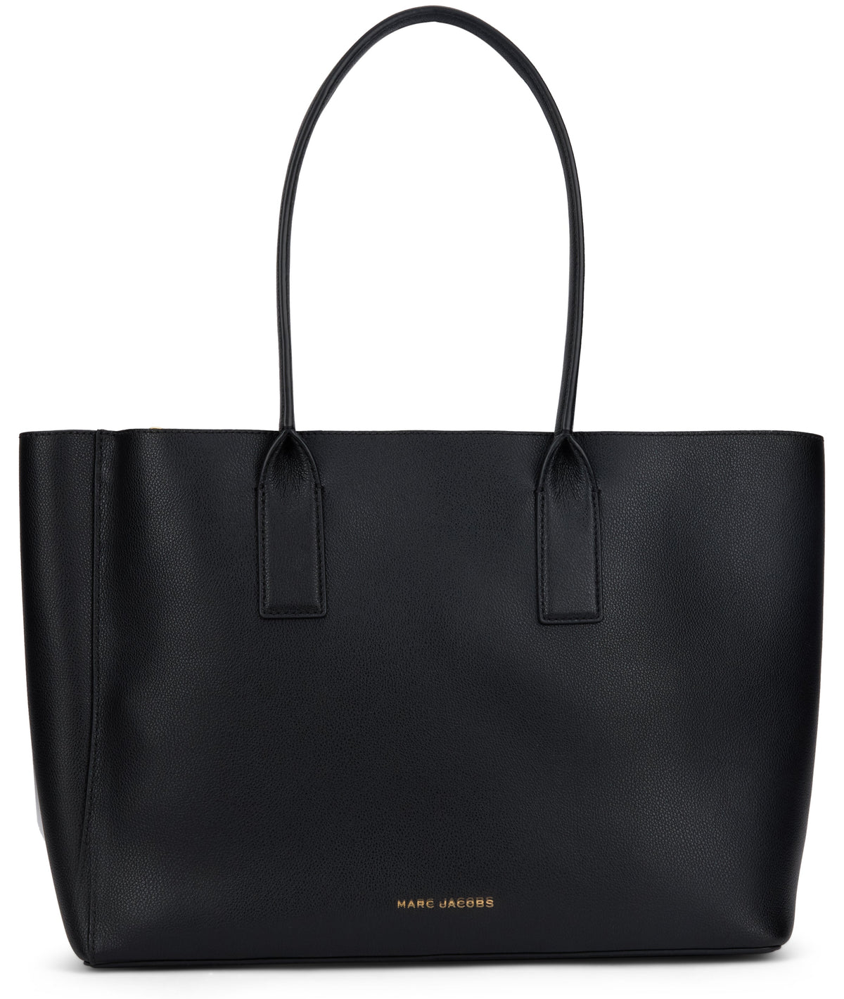 Marc Jacobs Marc Jacobs Babe Top Handle Split Leather with Polyurethane Coating Tote Bag - Black