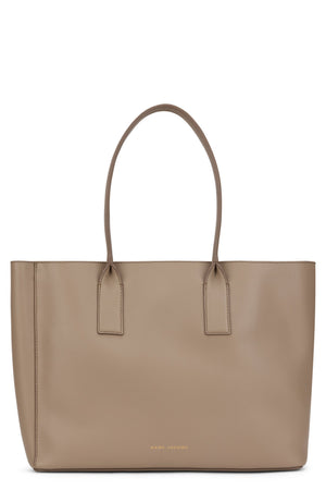Marc Jacobs Belt Shoulder Shoulder Structured Leather Tote Bag - Gray