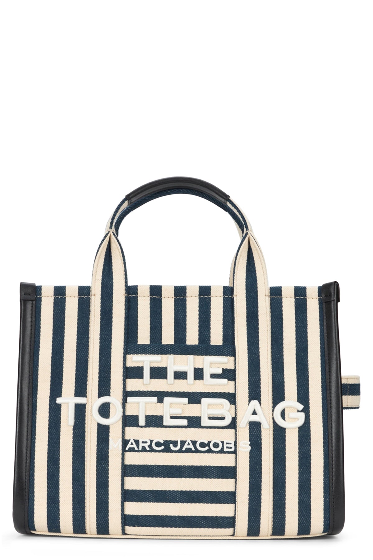 Marc Jacobs Marc Jacobs Tote Bag Striped Canvas - Navy