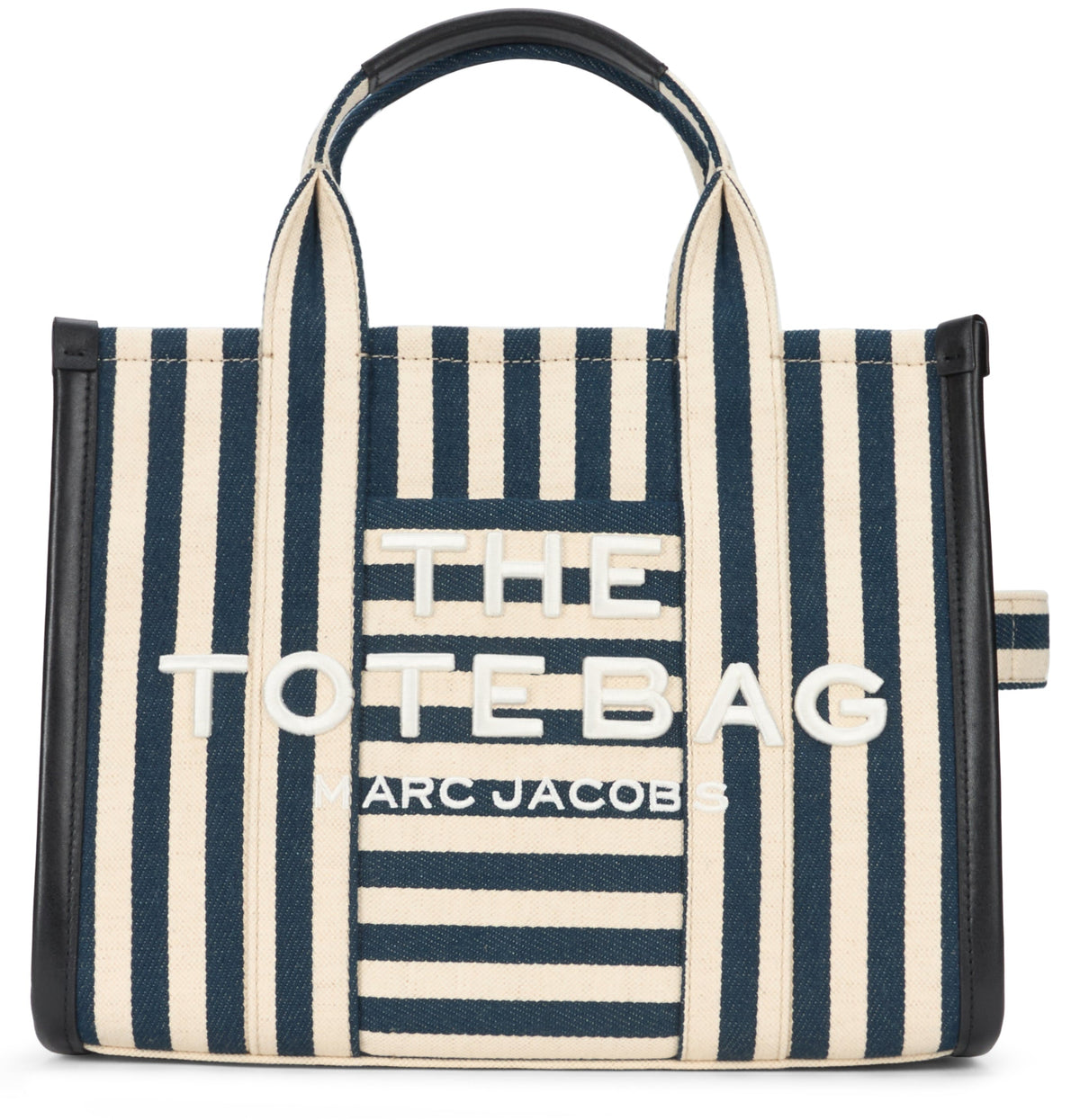 Marc Jacobs Marc Jacobs Tote Bag Striped Canvas - Navy