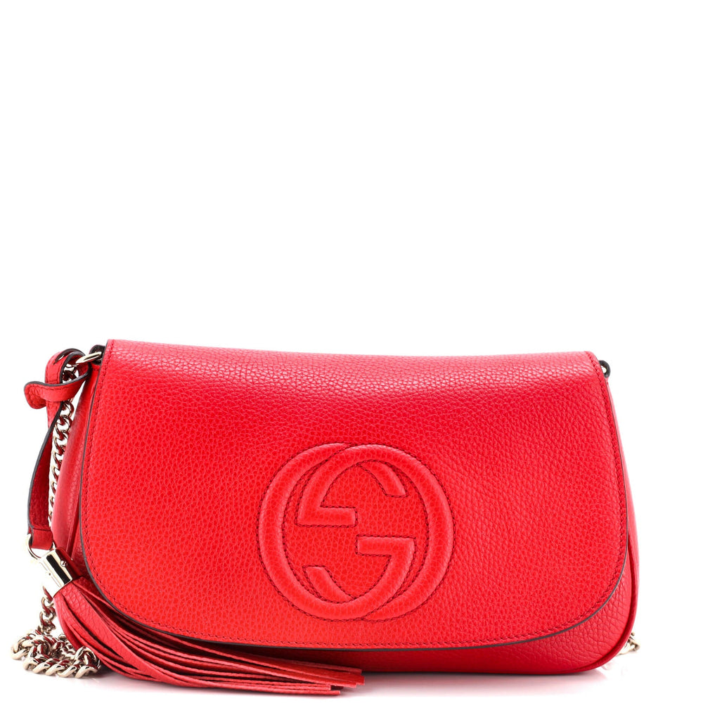 GUCCI Soho Chain Crossbody Bag (Outlet) Leather Medium